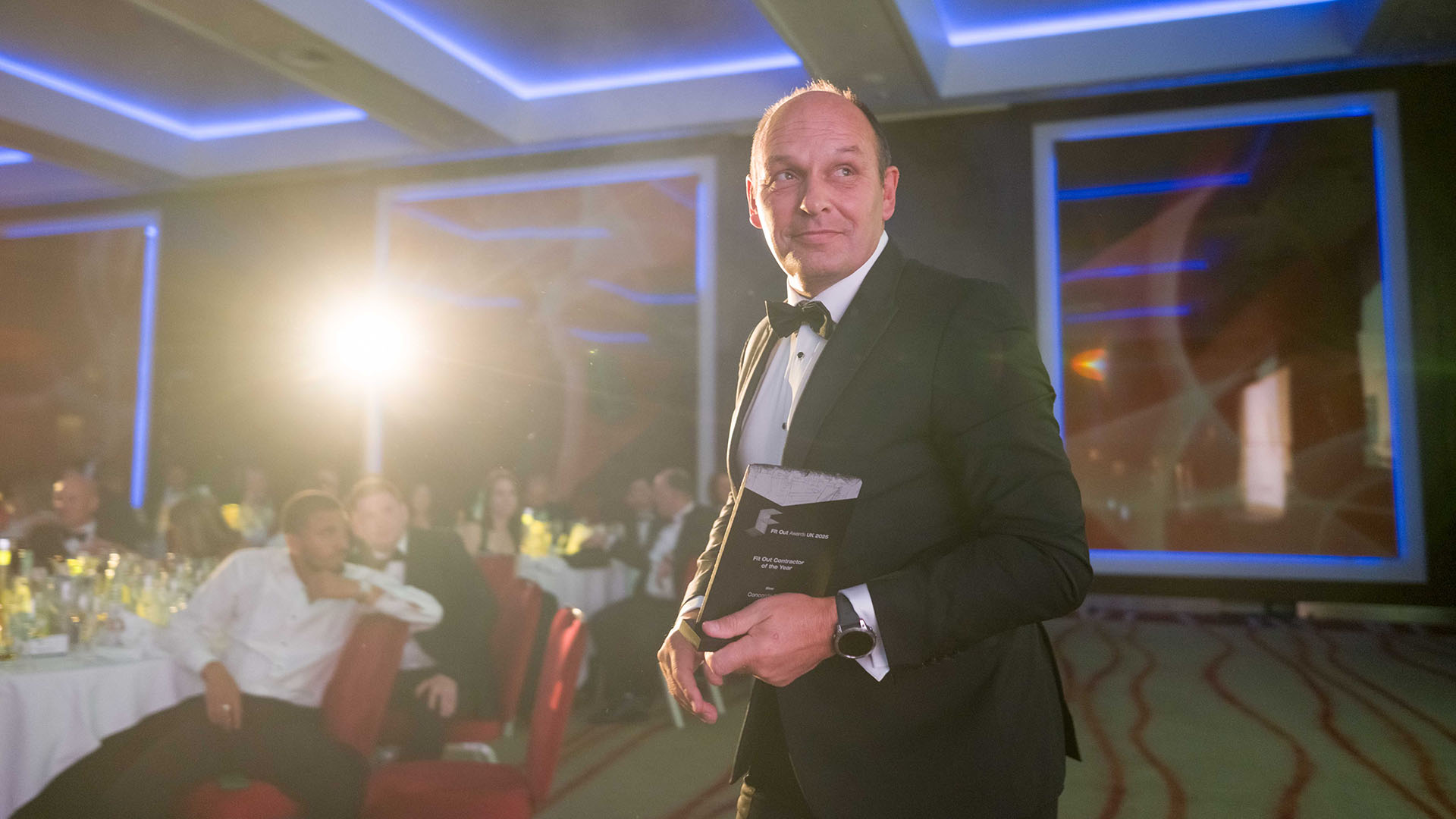 Richard Wilson with our award