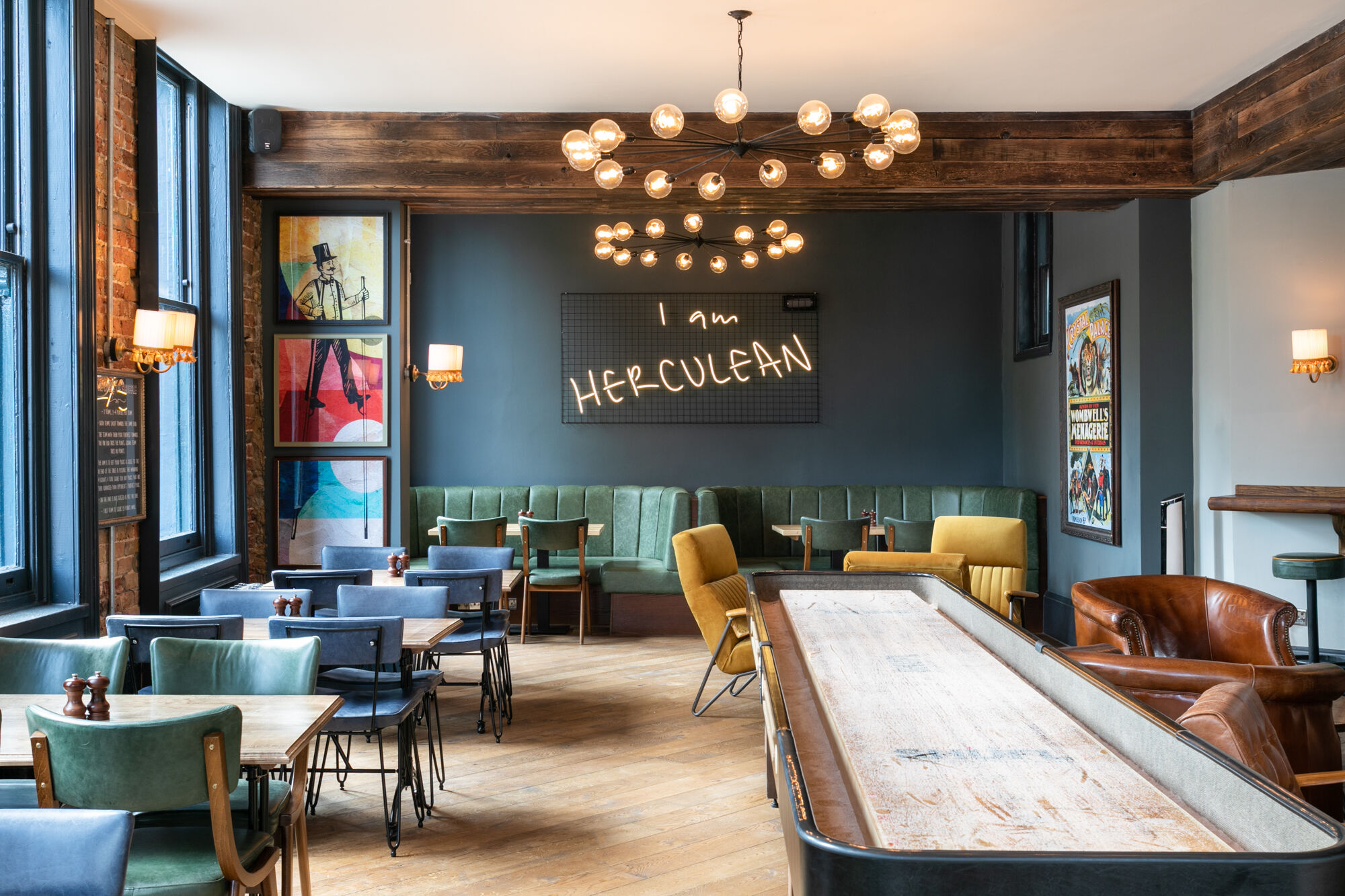 The Hercules, Lambeth interior, after the design and fit-out