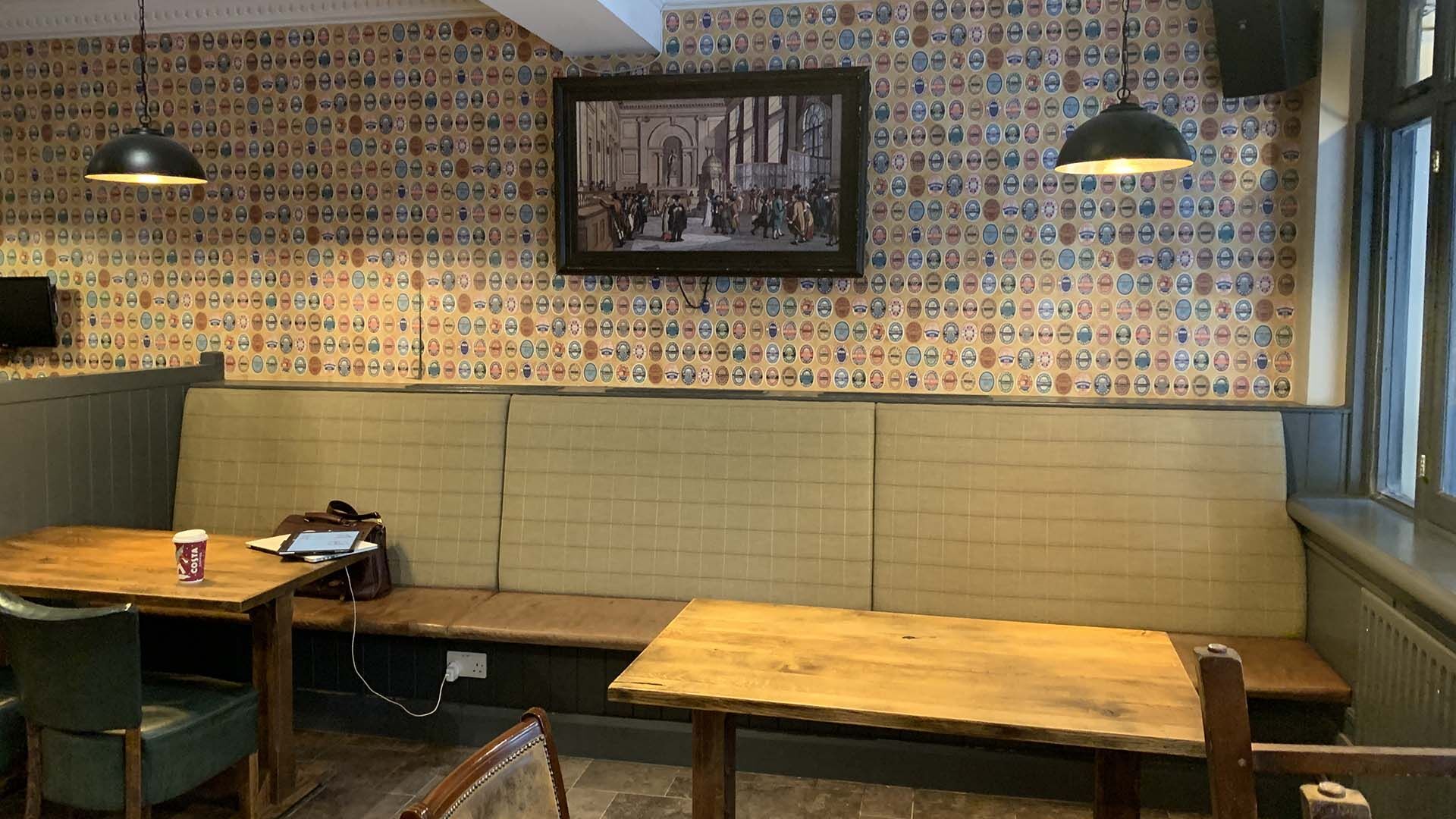 Before and after the fit out at The Whitmore Tap