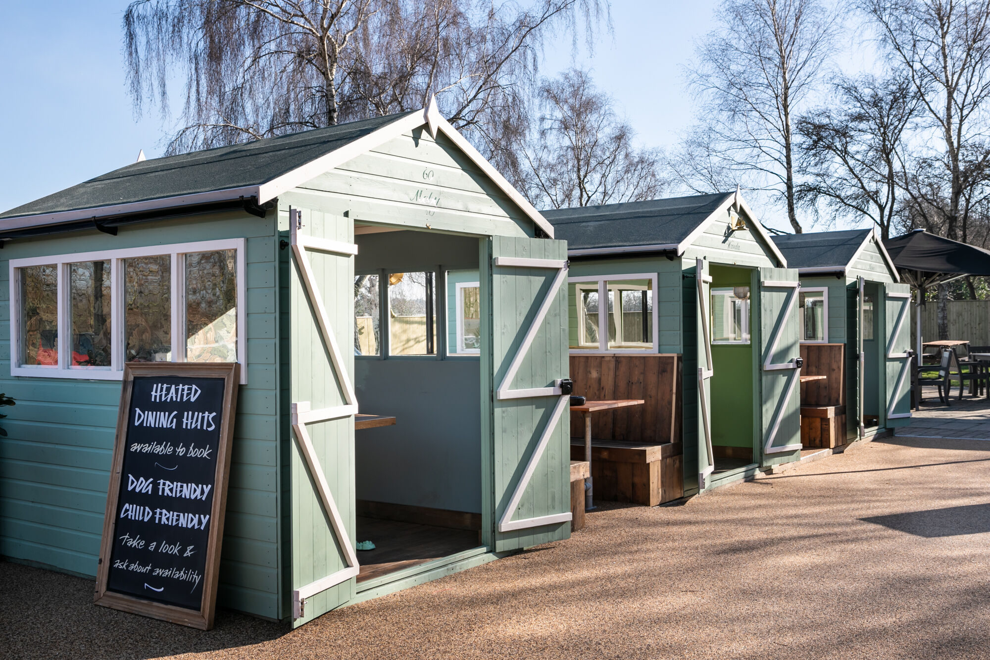 Jovial Sailor heated sheds in the garden
