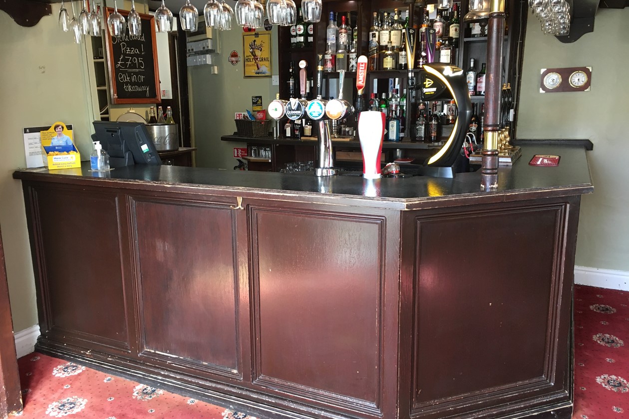 pub bar newly installed 