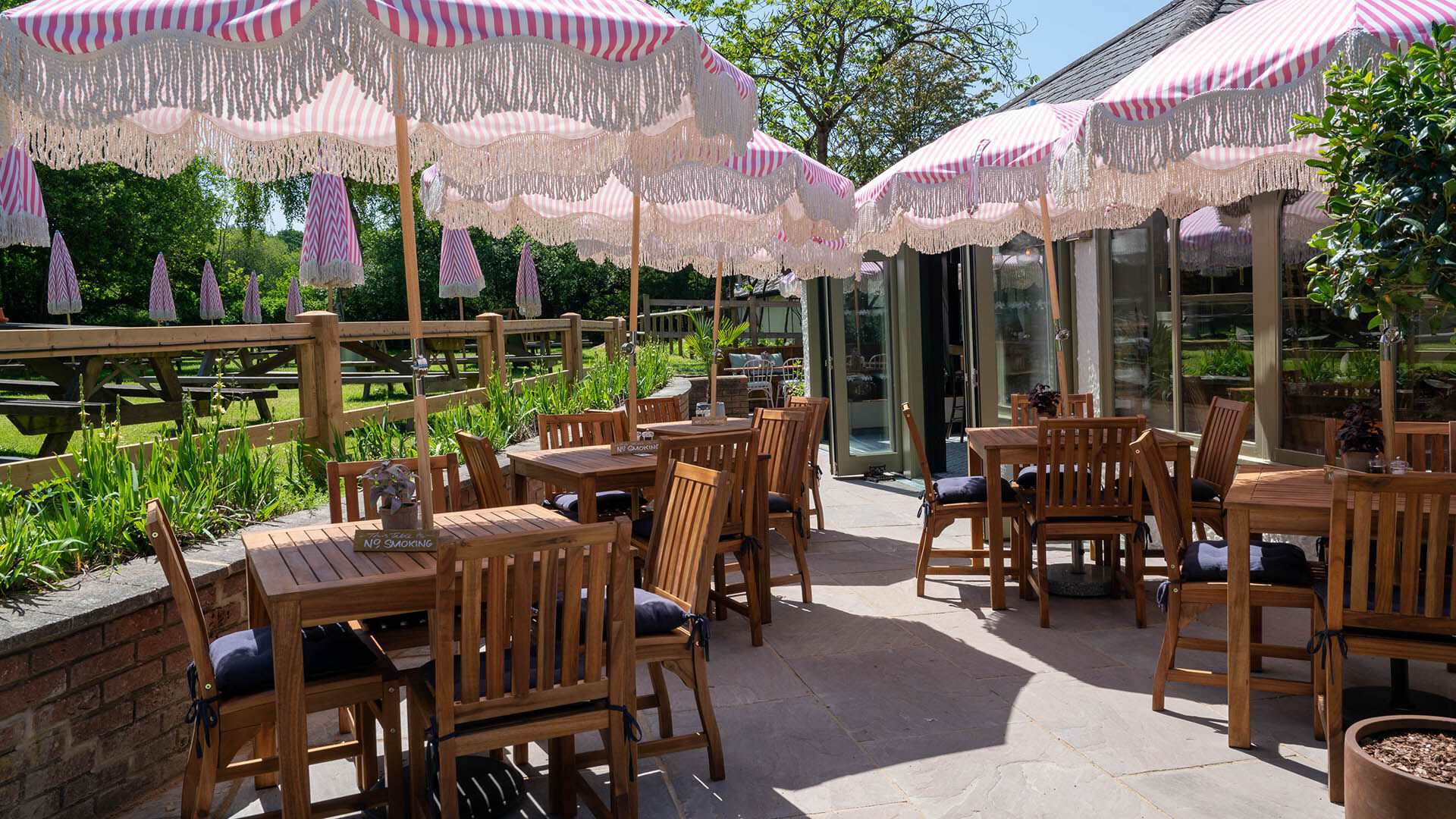 before and after of outside area