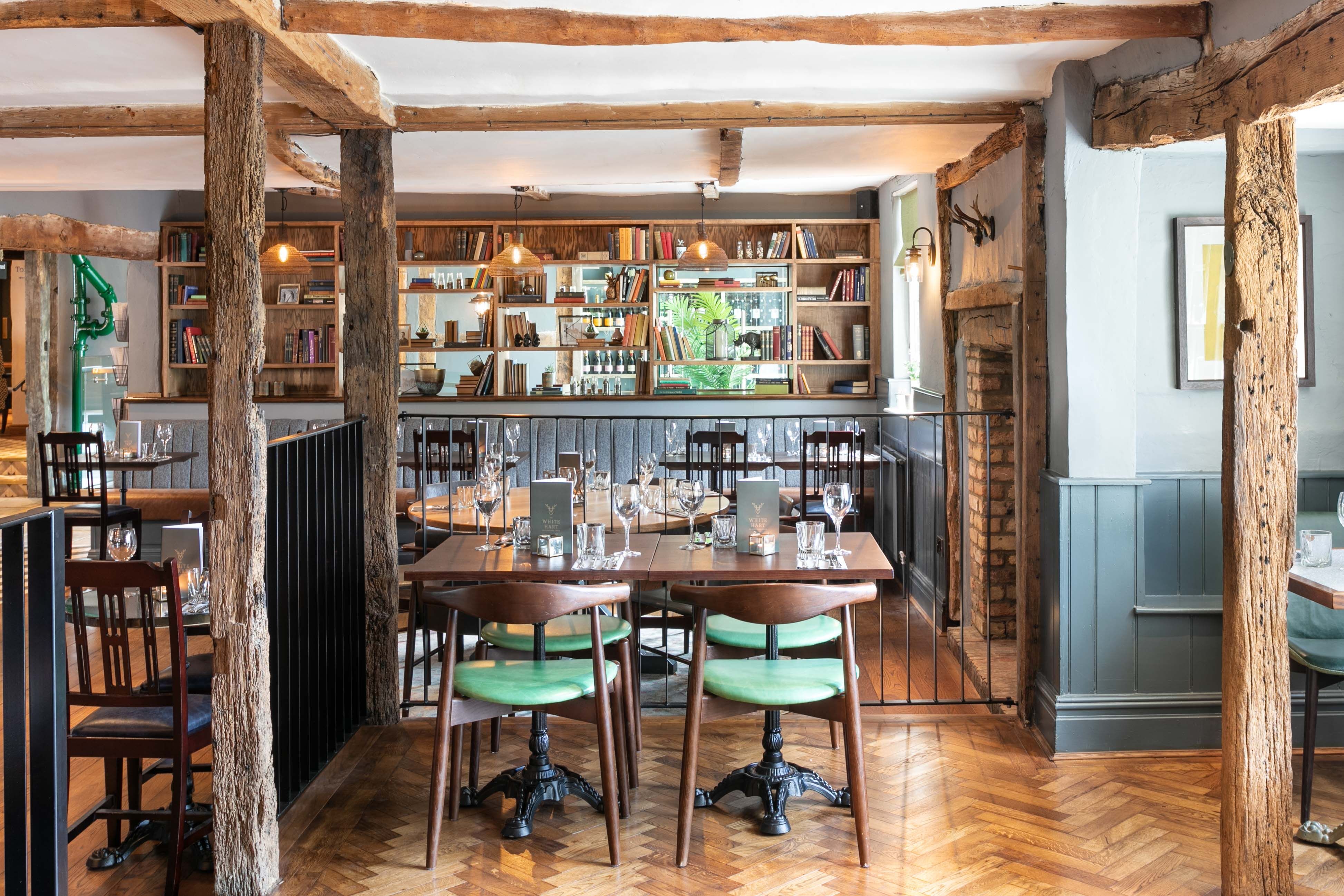 The White Hart before and after