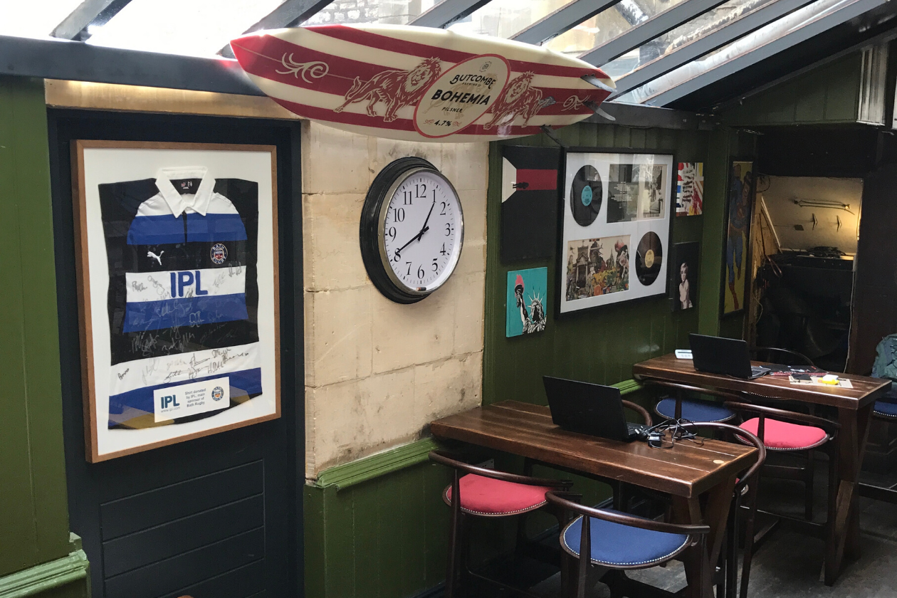 The Pig & Fiddle before and after the fit-out