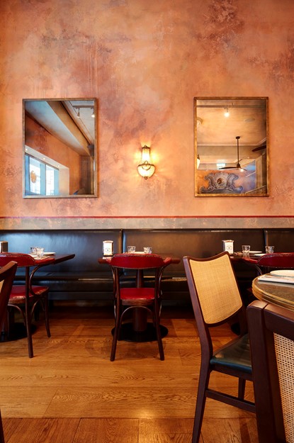 Fixed seating at El Pastor in Soho after their renovation