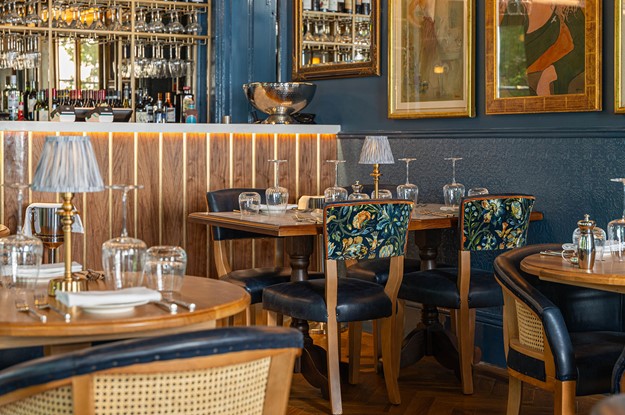 bistro bleu upper level private dining room bar