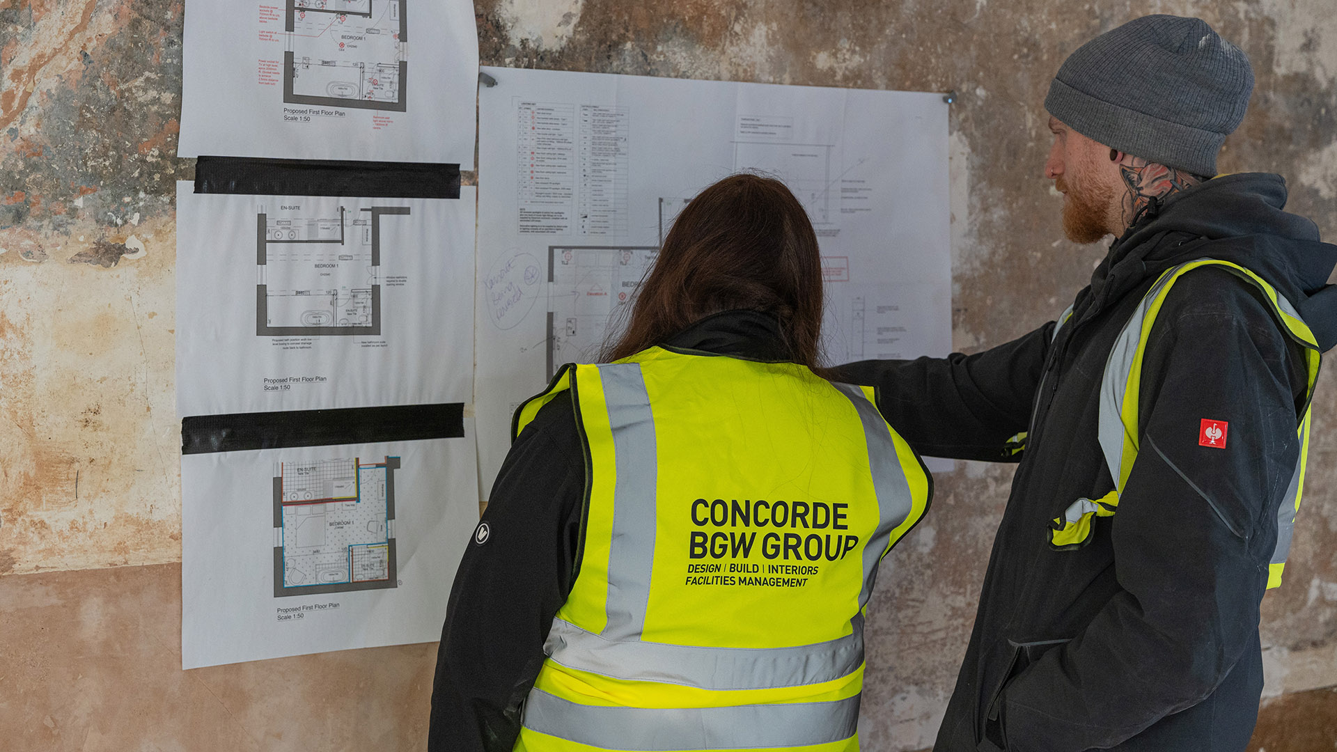 On site at the ashford arms reading a floor plan