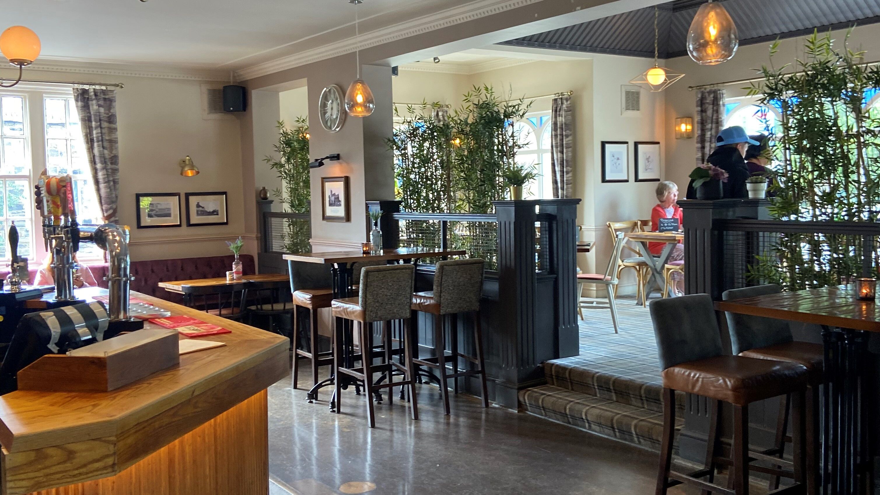 before and after of pub restaurant area