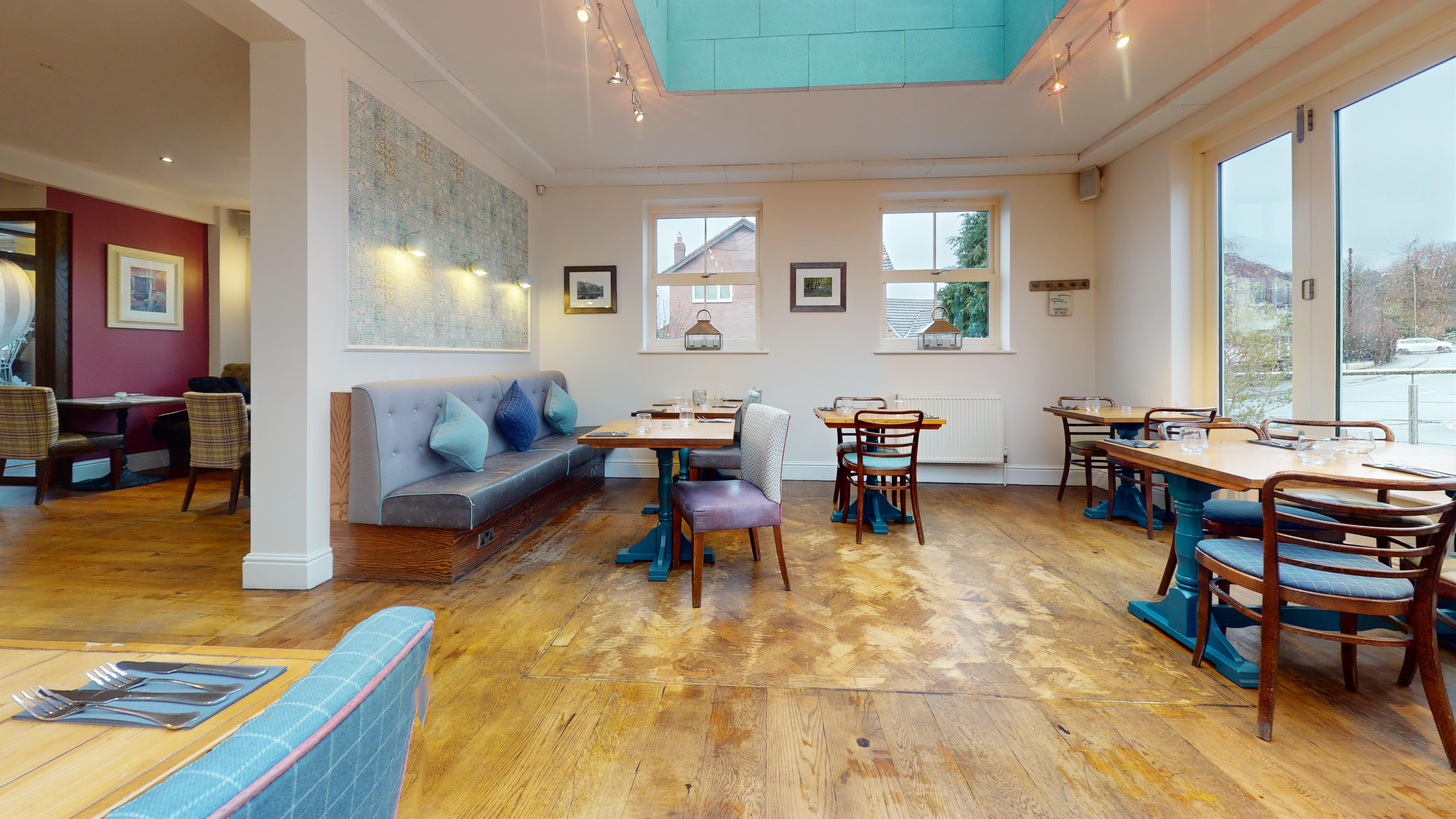 before and after of the Tickled Trout