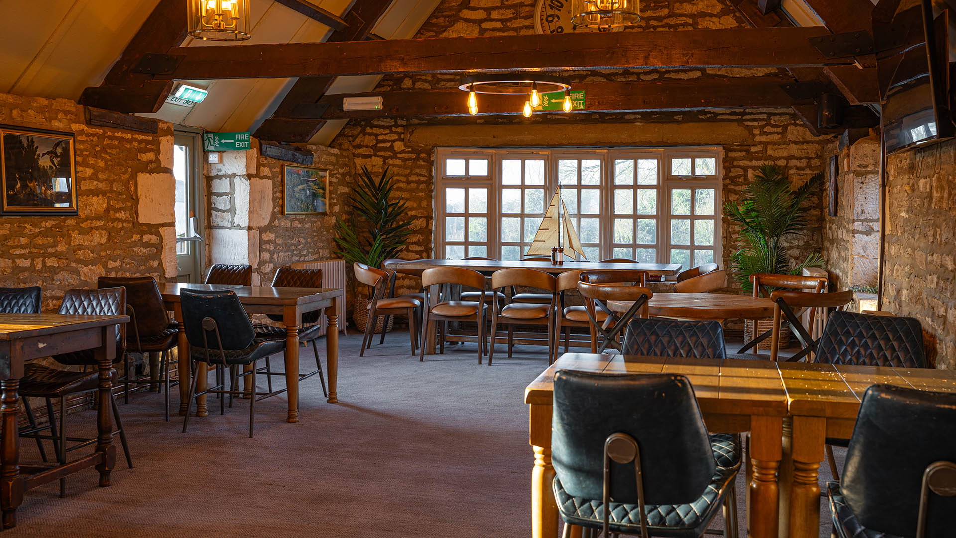 before and after of the river side restaurant 