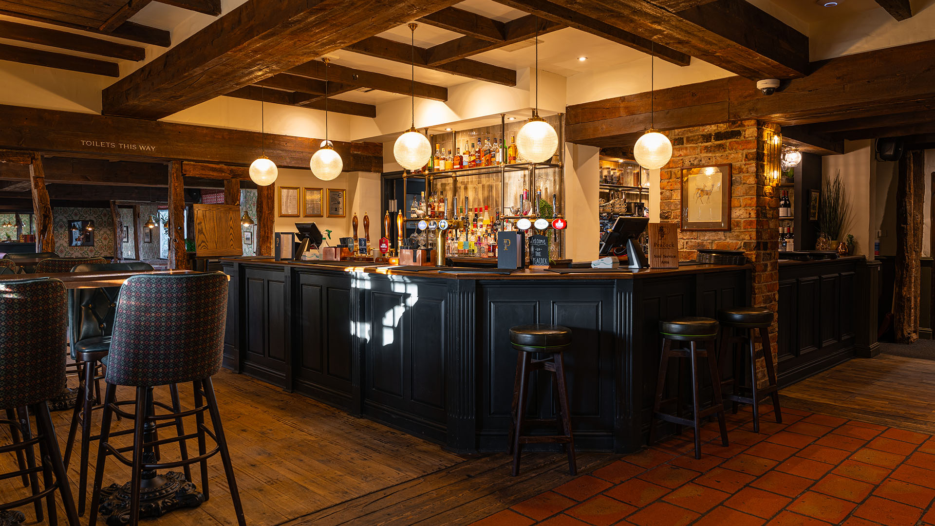 The Peacock before and after