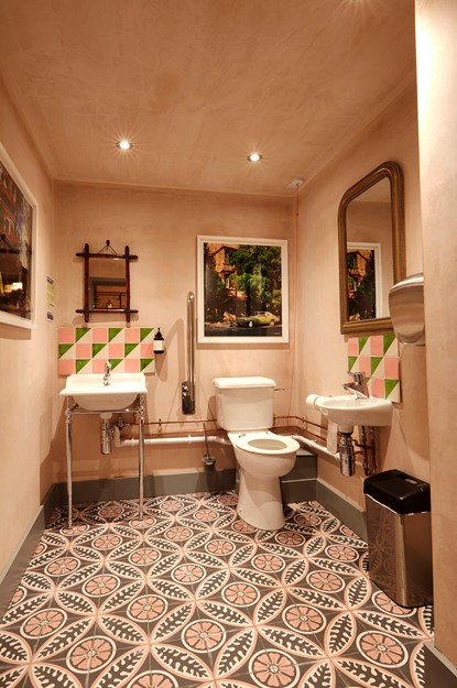 Bathrooms at El Pastor in Soho after their renovation
