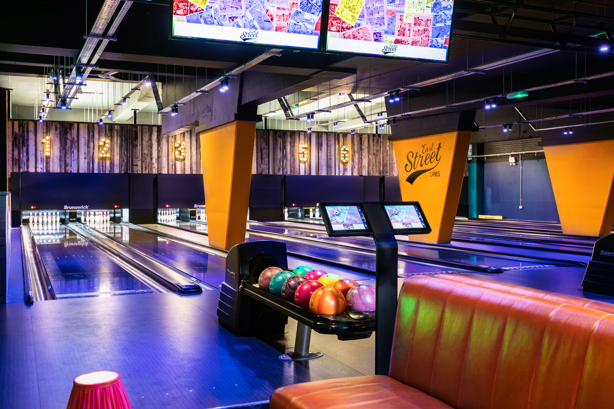 East Street Lanes before and after the fit-out transformed it into Leicester's premier bowling alley 