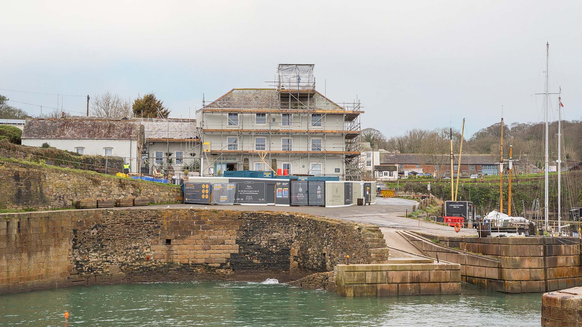 The Pier House before and after 