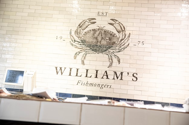 Williams food hall tiled wall