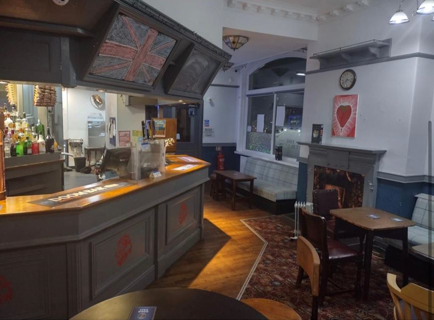 The Red Lion Birtley before and after photos of the bar