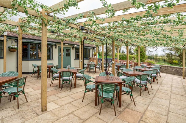 Patio at The Victoria Arms
