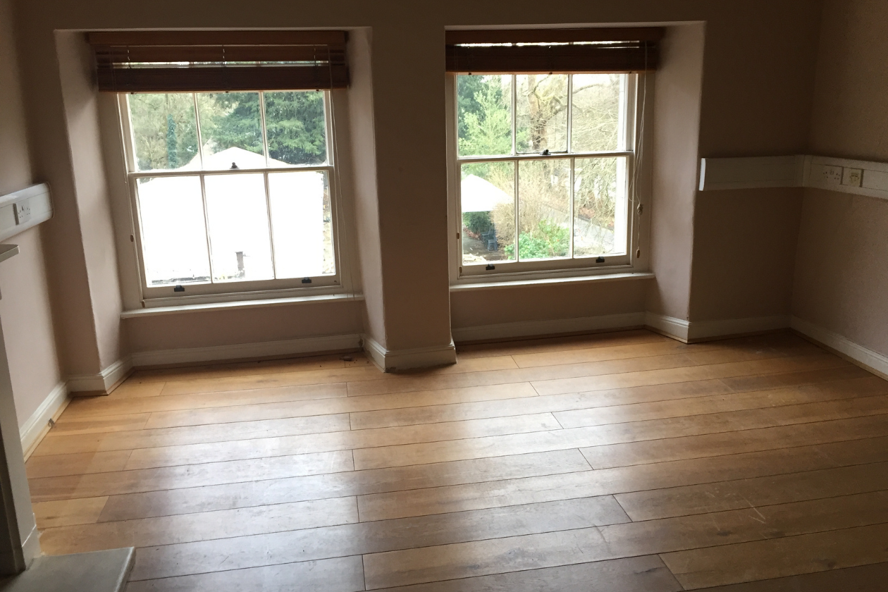 The interior of Ingleside House before and after the refurbishment