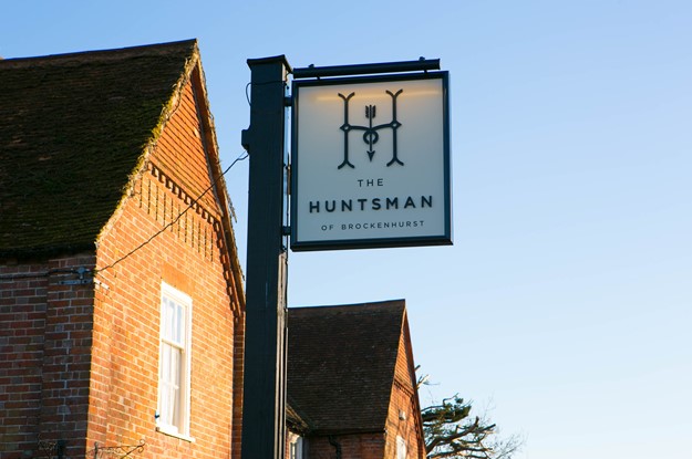 The Huntsman signage