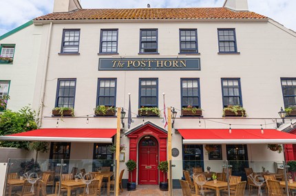Post horn pub in jersey exterior