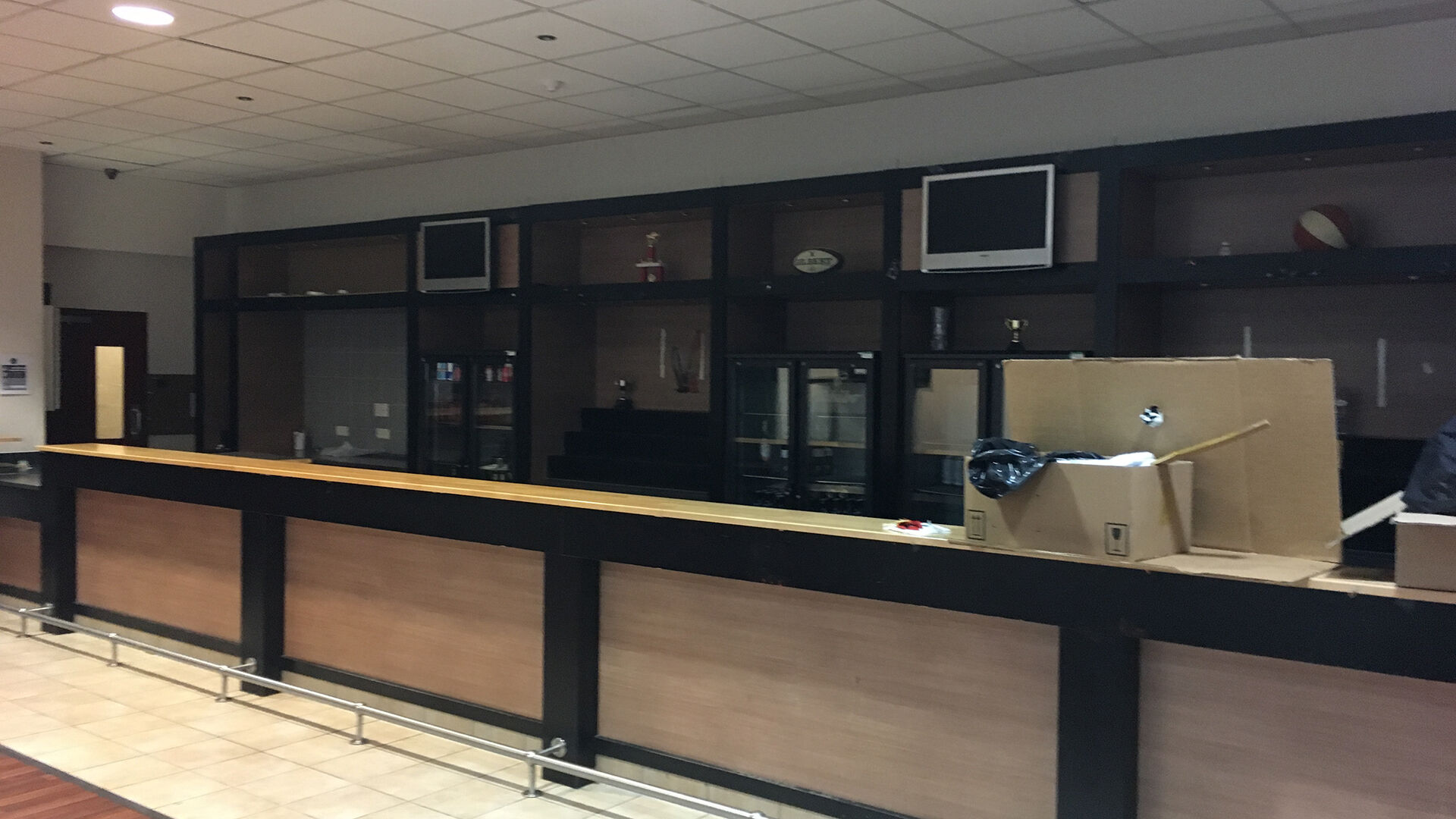 NAAFI Falklands before and after