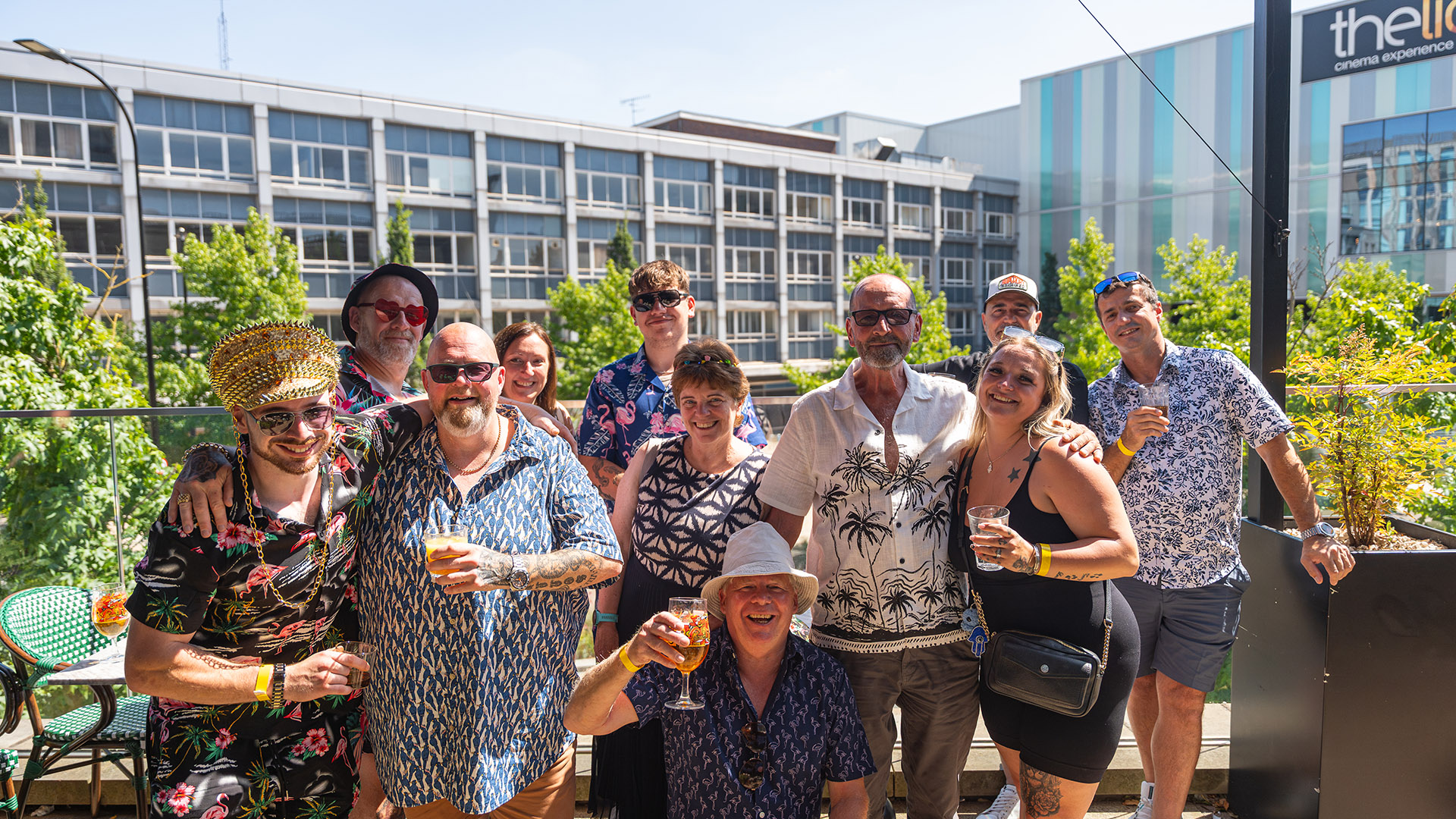 Our team making the most of the afternoon off