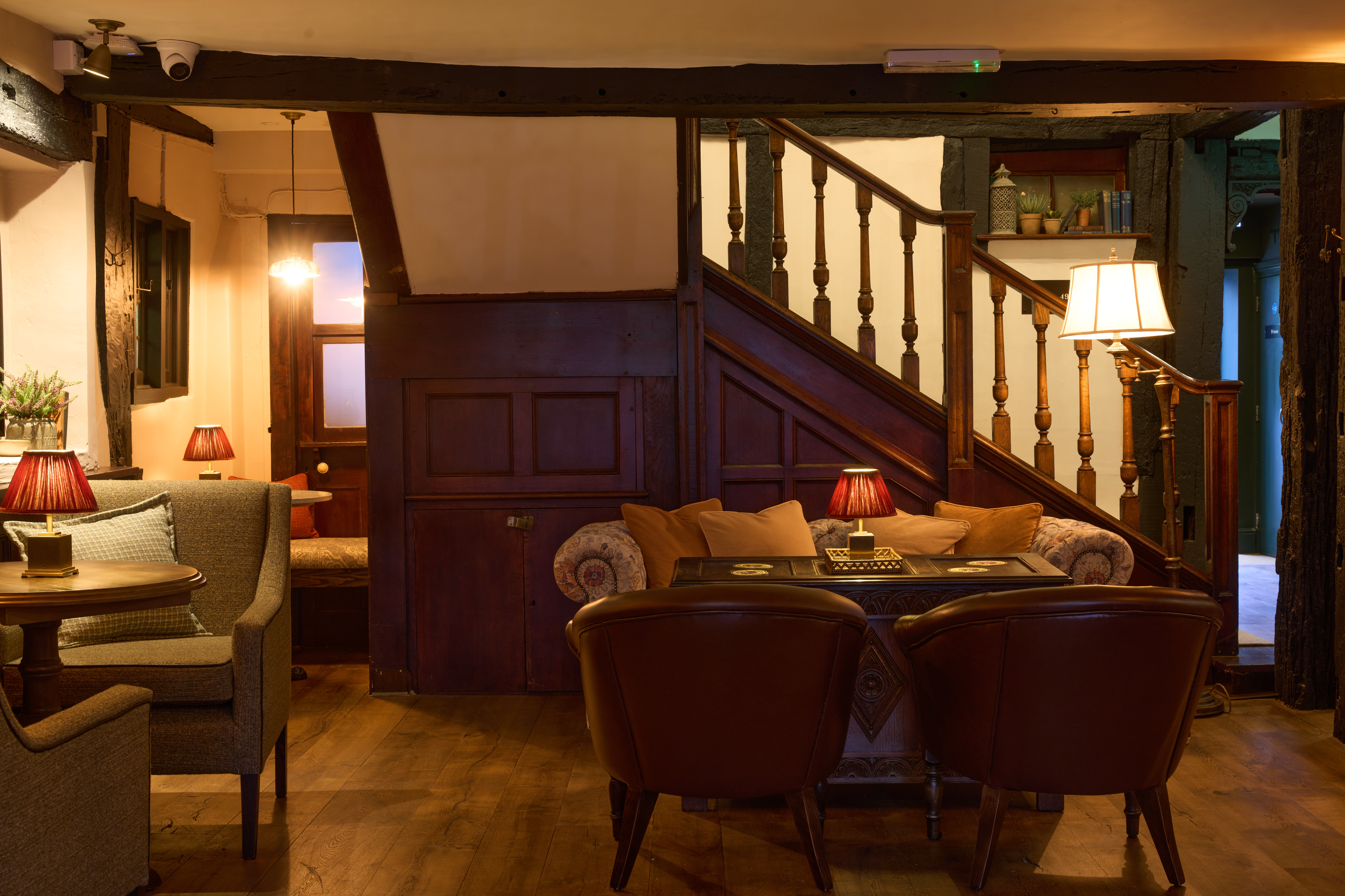 before and after of bar at white horse dorking