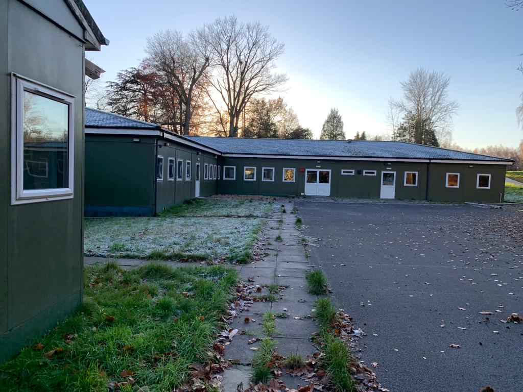 before and after of the hawley woods external classrooms
