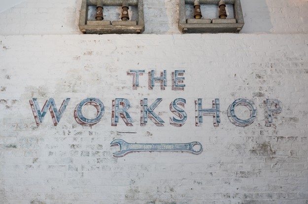 The workshop at The Half Moon