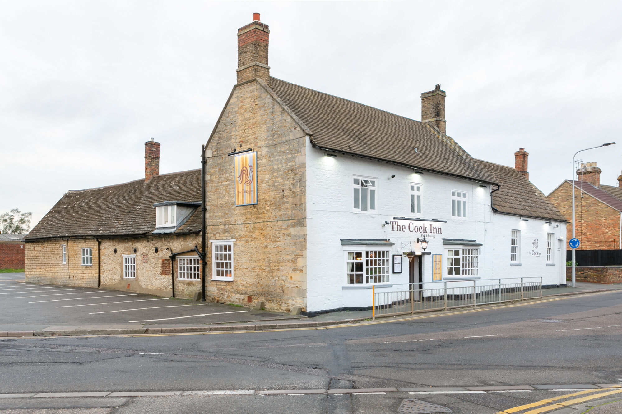 The Cock Inn before and after