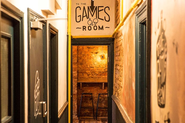 Games room at The Bottle of Sauce