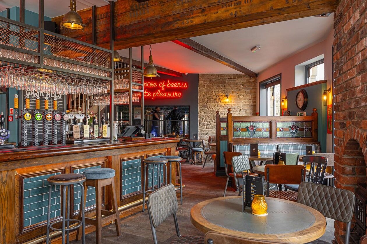 Riverhead Brewery Tap before and after