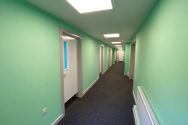 Corridor at Silverways school