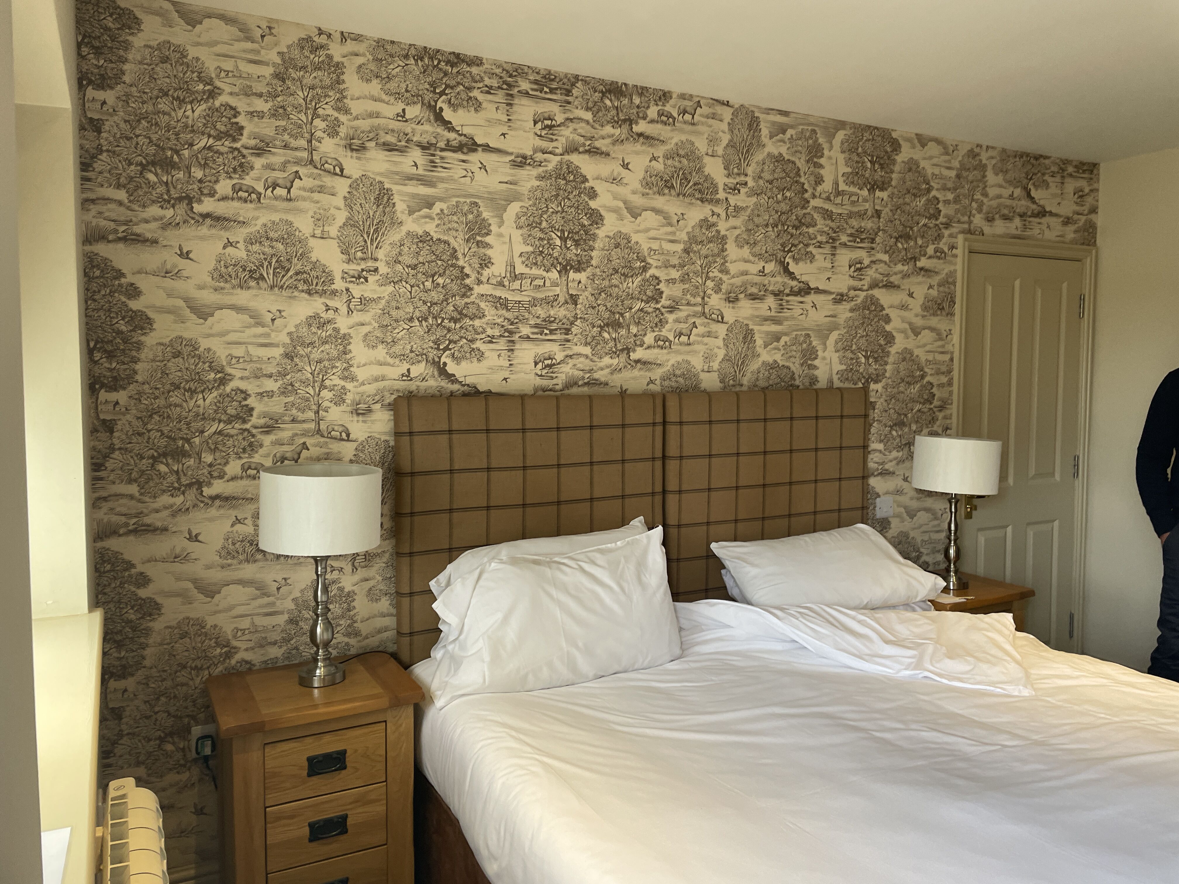 before and after of bedroom at the crown