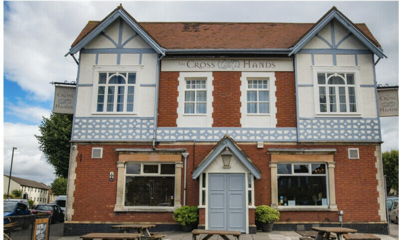 outside of cross hands pub