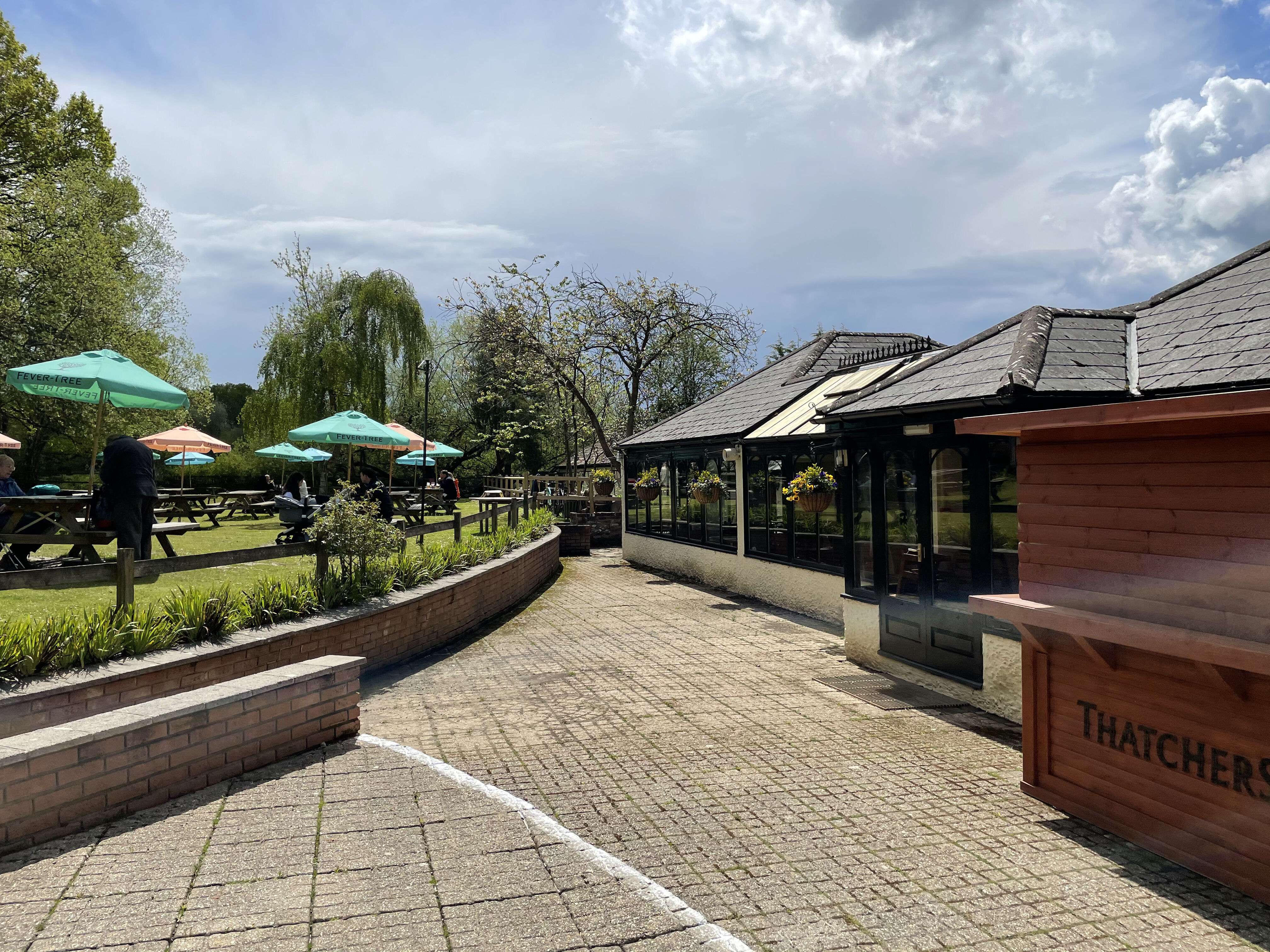 before and after of outside area