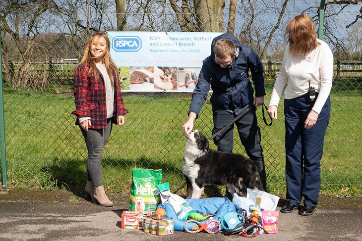 Business delivering pet food to the RSPCA