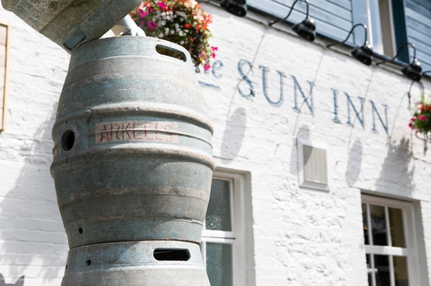 The Sun Inn - barrels