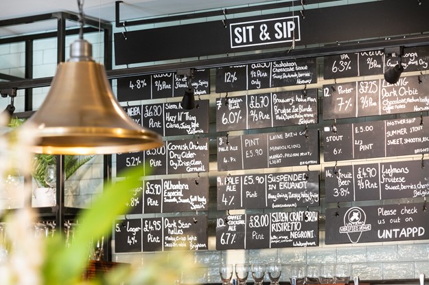 Bar at Sit & Sip Wokingham