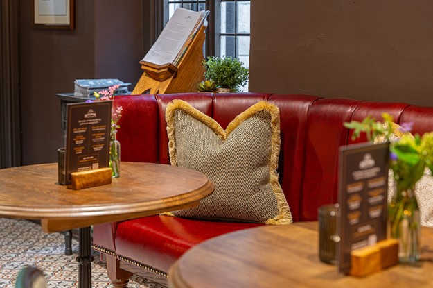 the northey arms red seating area