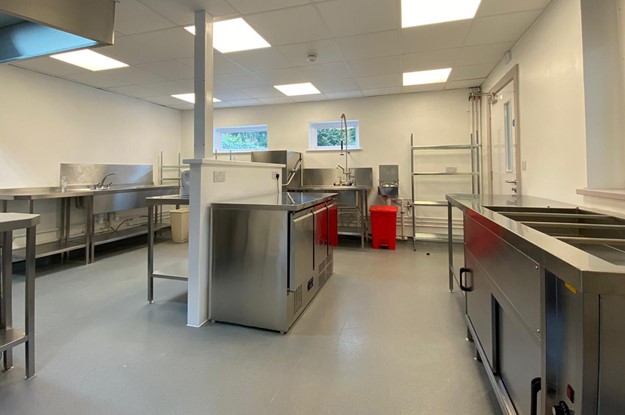 Kitchen facilities at Silverways