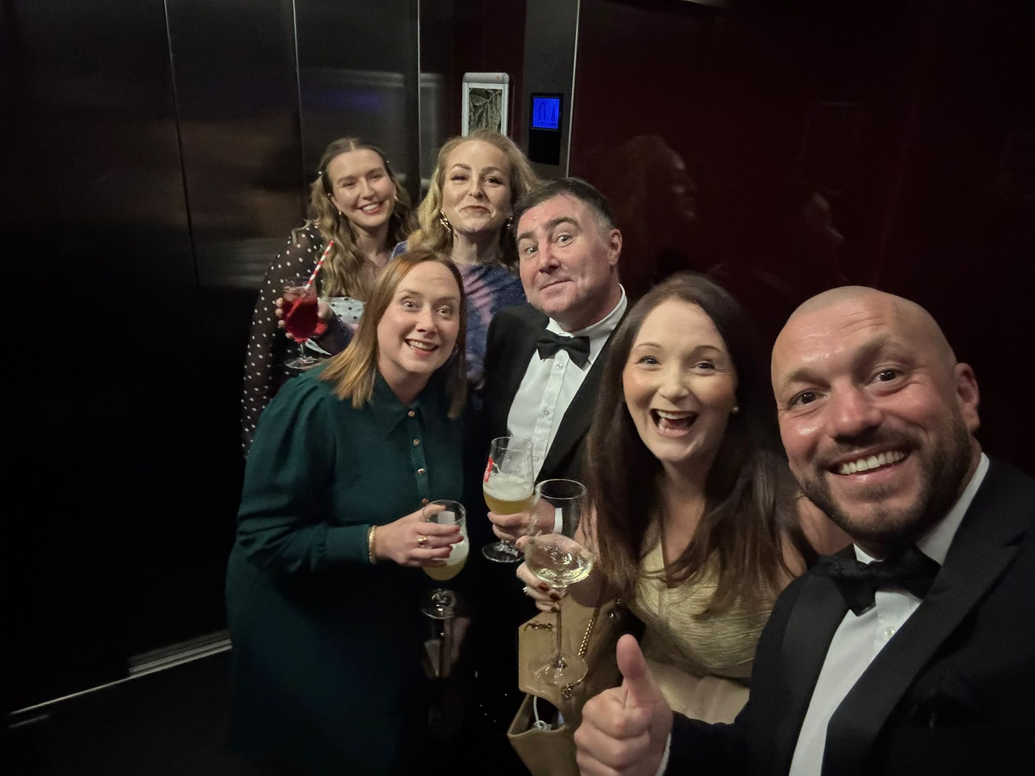 Team celebrations after the awards