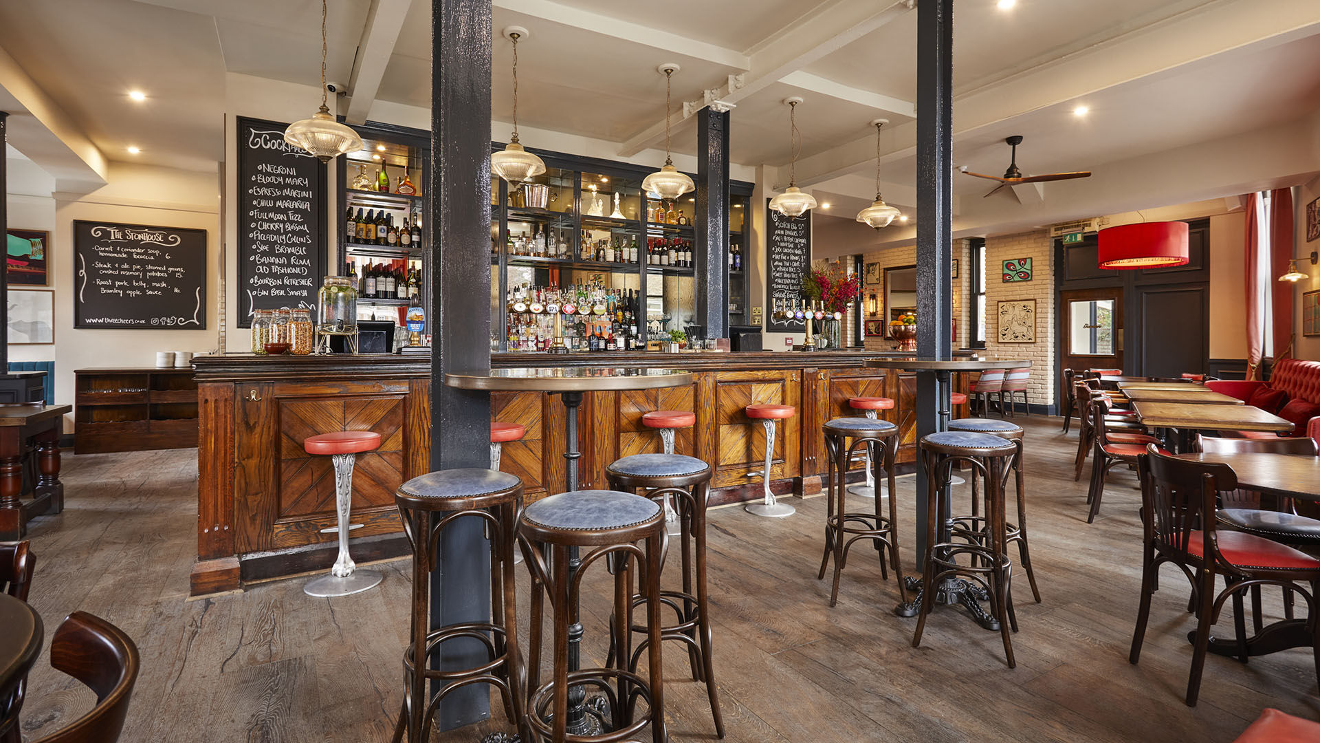 Before and after the interior fit-out at The Stonhouse