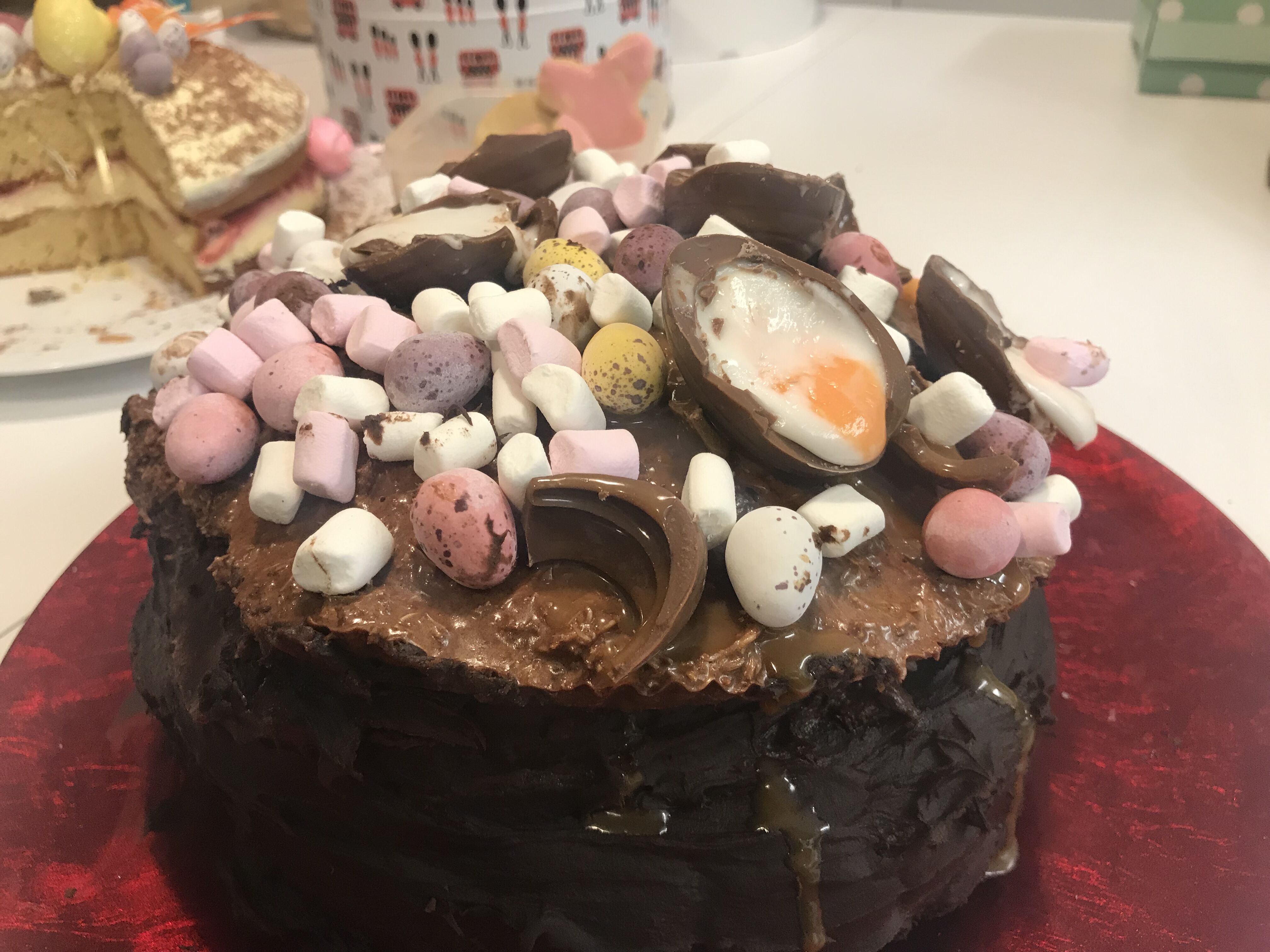 cream egg cake