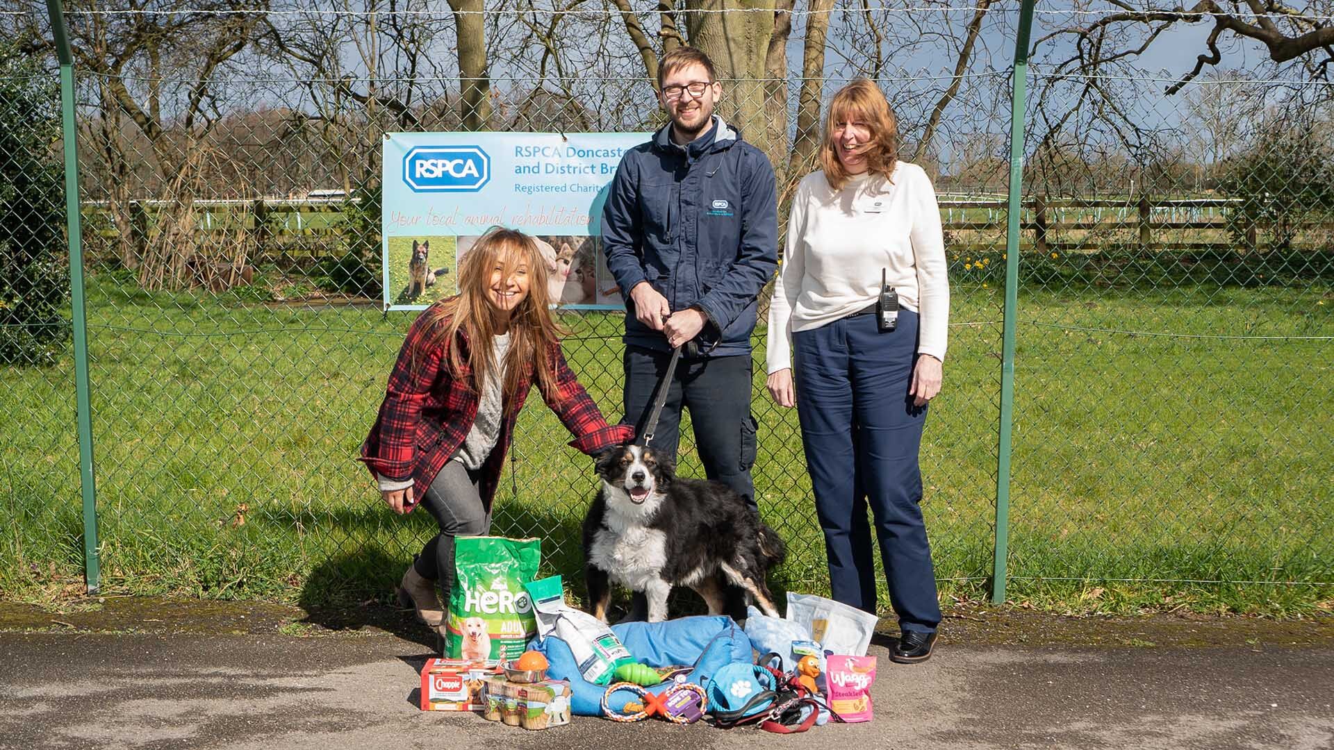 Concorde BGW delivering donations to the RSPCA Doncaster
