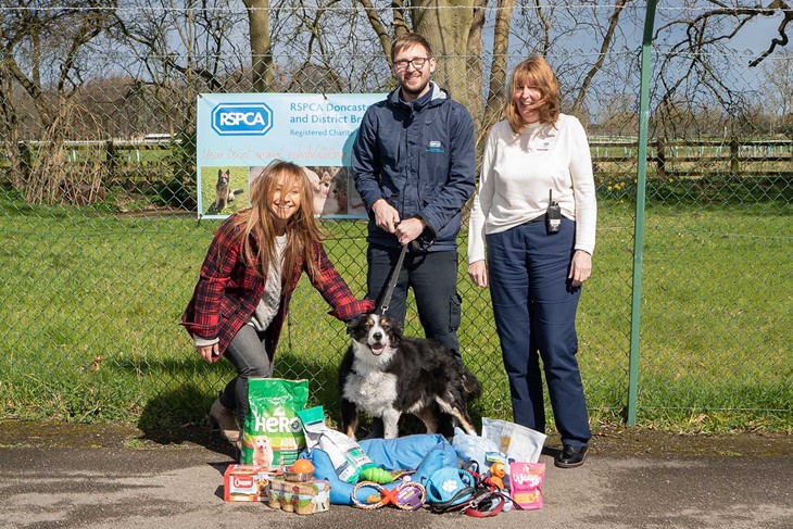 Concorde BGW delivering donations to the RSPCA Doncaster