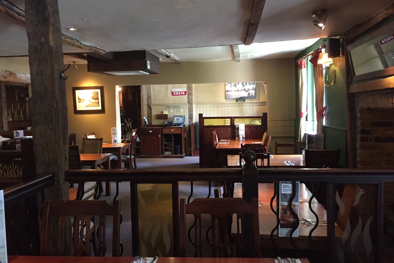 The White Hart before and after