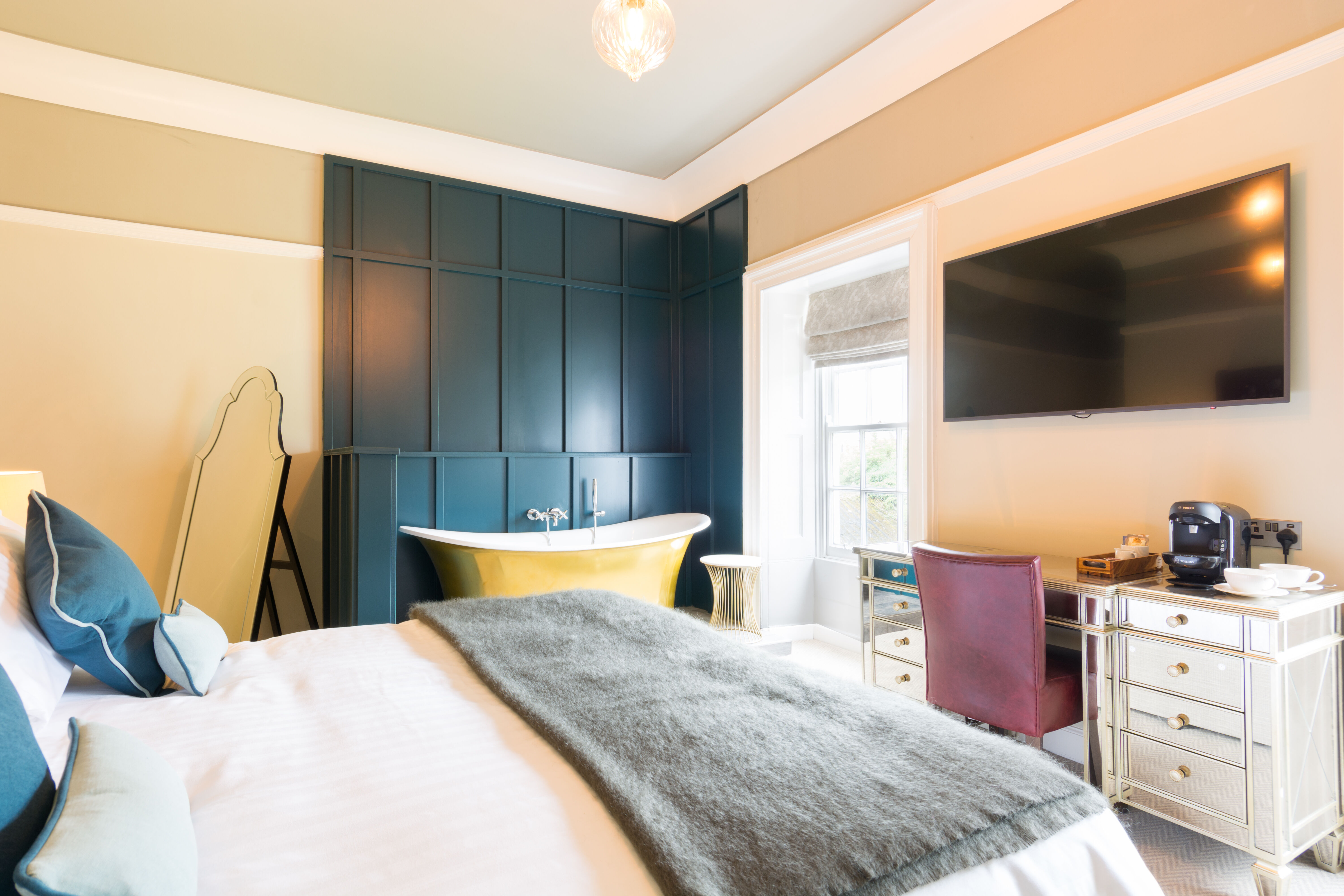 Hallgarth Manor before and after