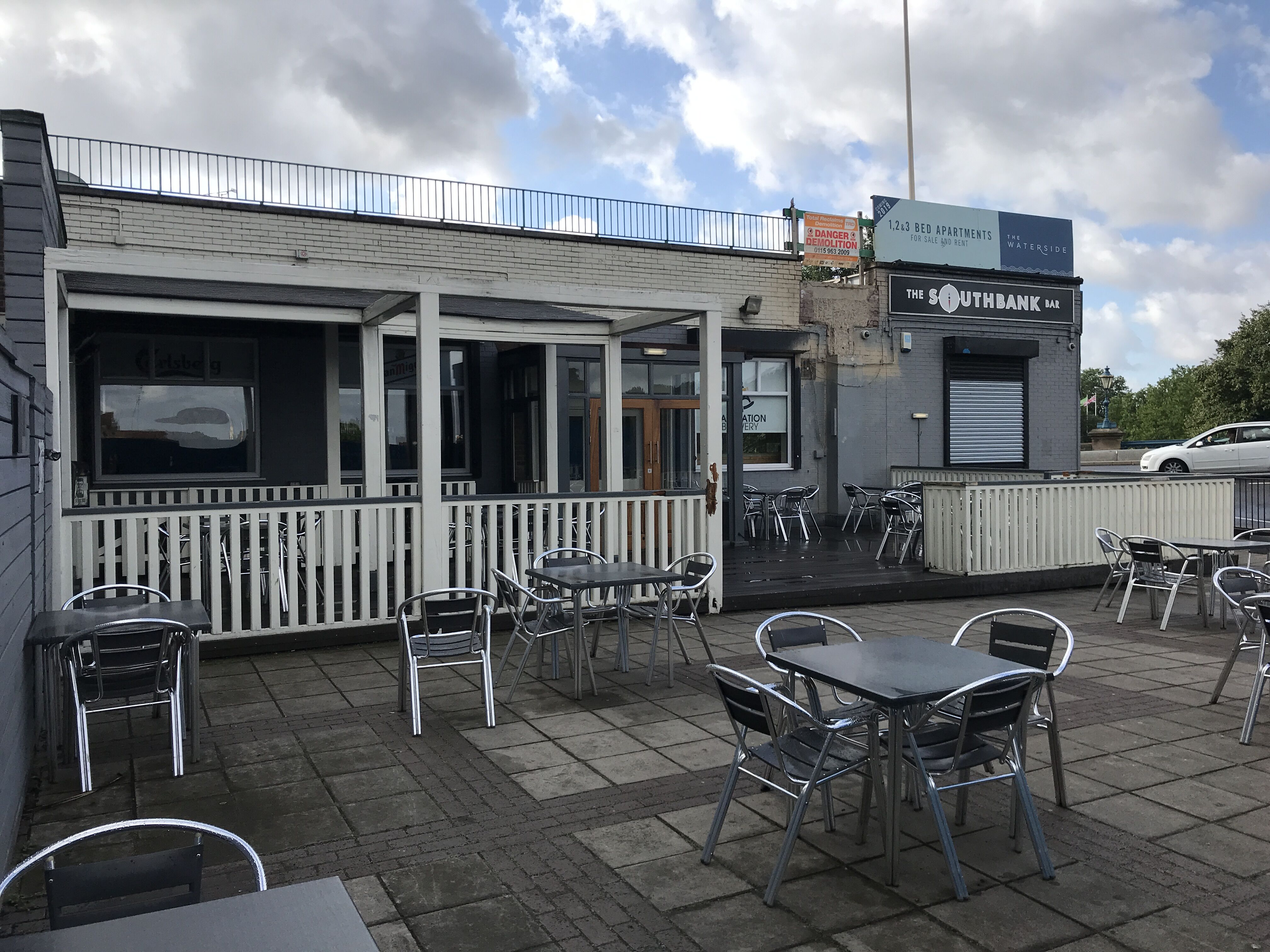 The Waterside Bar and Kitchen before and after