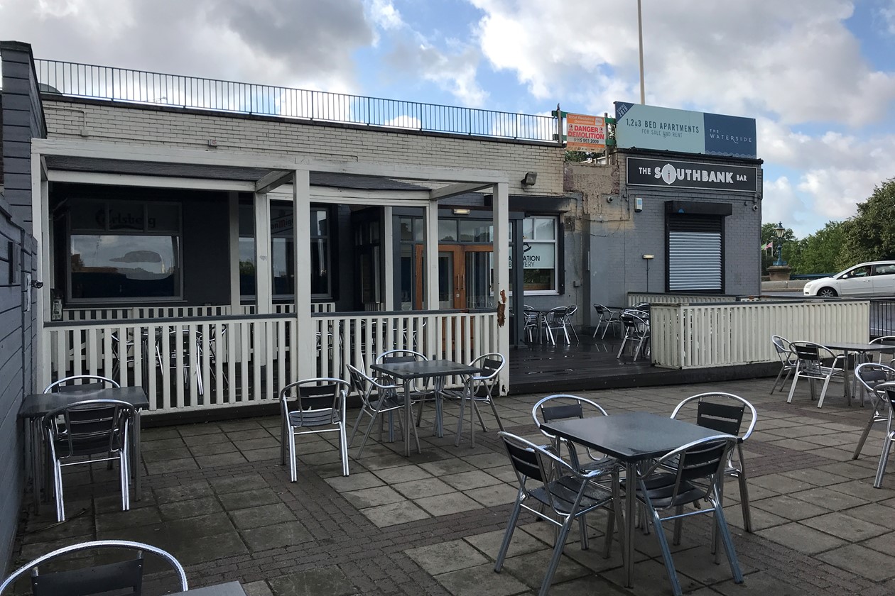 The Waterside Bar and Kitchen before and after